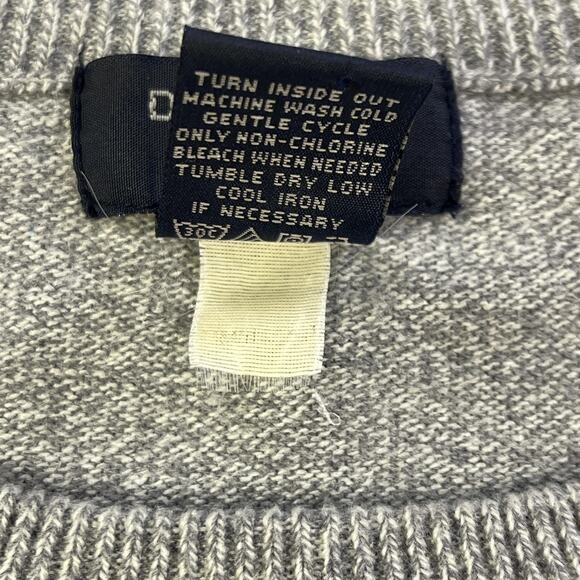 Dockers Sweater Mens Large Gray Blue Argyle Crewneck Pullover Knit Casual Golf - Picture 4 of 10